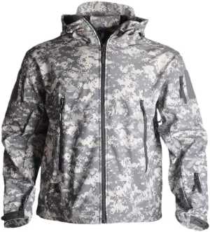 USTZFTBCL Men's Soft Shell Tactical Military Jacket:Waterproof,Windbreaker,Camo Field Bomber Design