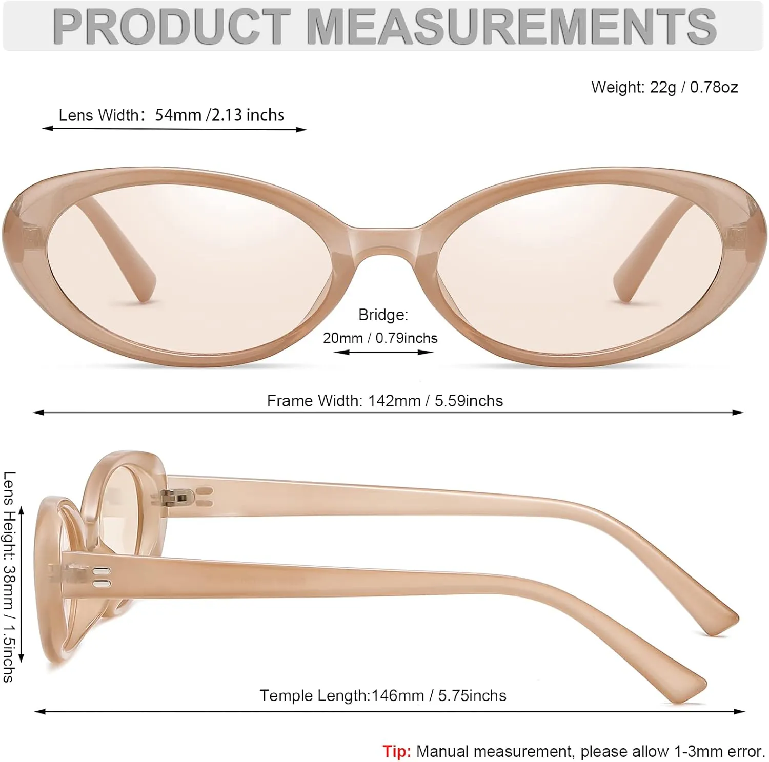 Verfimaci Retro Oval Sunglasses for Women Driving Fashion Cat Eye Glasses