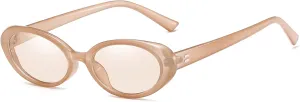 Verfimaci Retro Oval Sunglasses for Women Driving Fashion Cat Eye Glasses