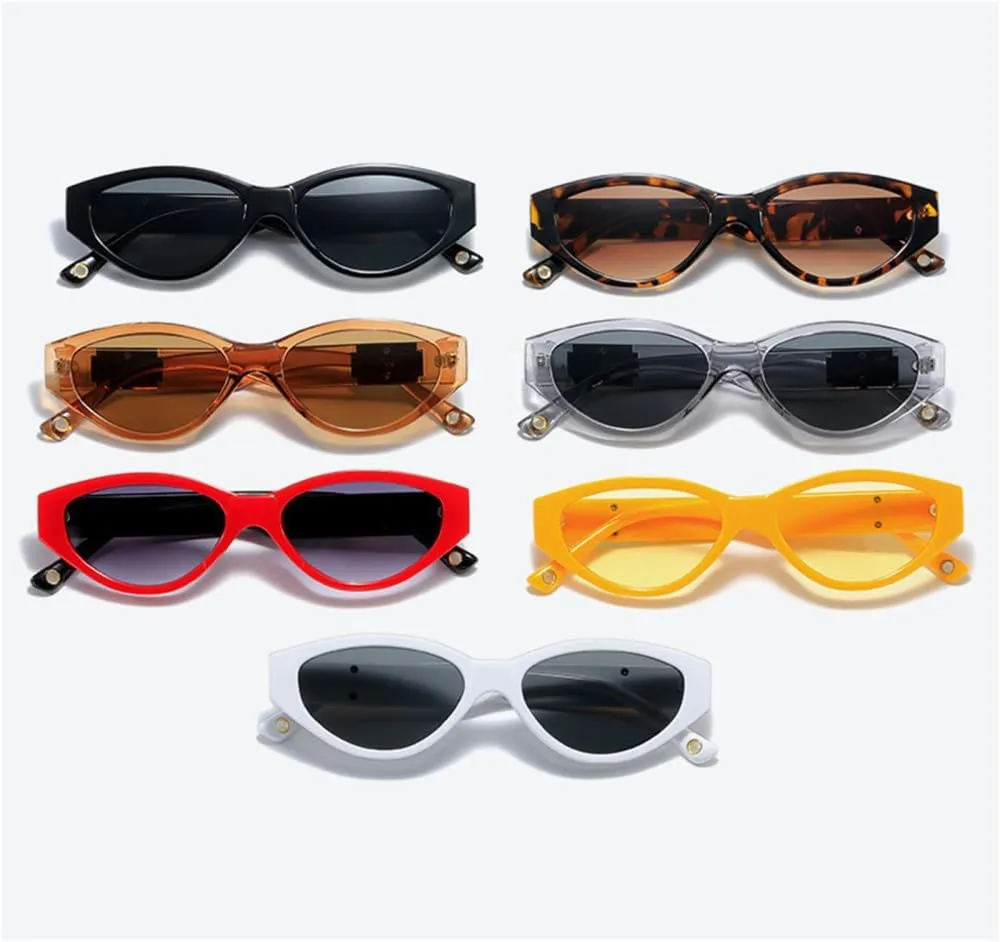 Vintage Cat Eye Sunglasses Women Small Sun Glasses Retro Shades Eyewear for Ladies