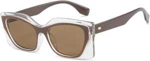 Vintage Large Frame Cat Eye Sunglasses Women Shades Sun Glasses Female