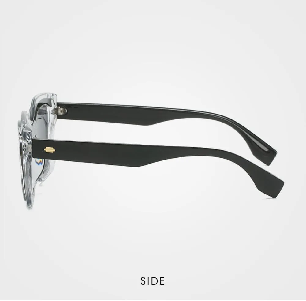 Vintage Large Frame Cat Eye Sunglasses Women Shades Sun Glasses Female