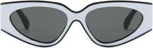 Vintage Small Oval Cat Eye Sunglasses Women Fashion Black White Sexy Sun Glasses Ladies Trendy Elegant Shades UV400