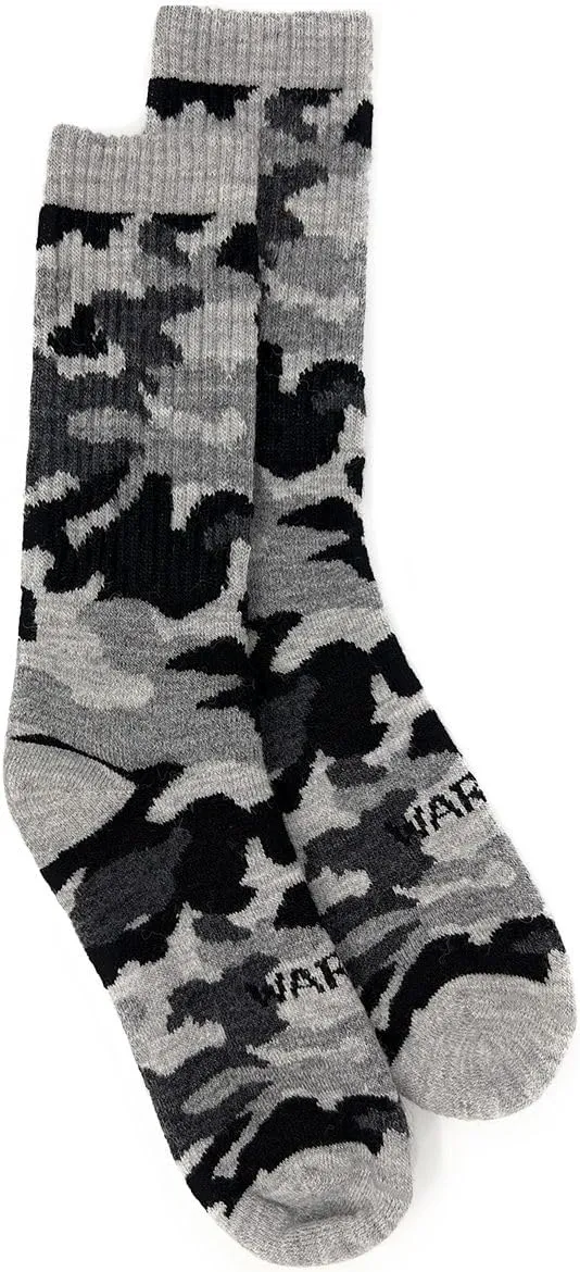 WARRIOR ALPACA SOCKS - Alpaca Wool Heavy-Duty Hunting Camouflage Socks for Men & Women, Terry Lined
