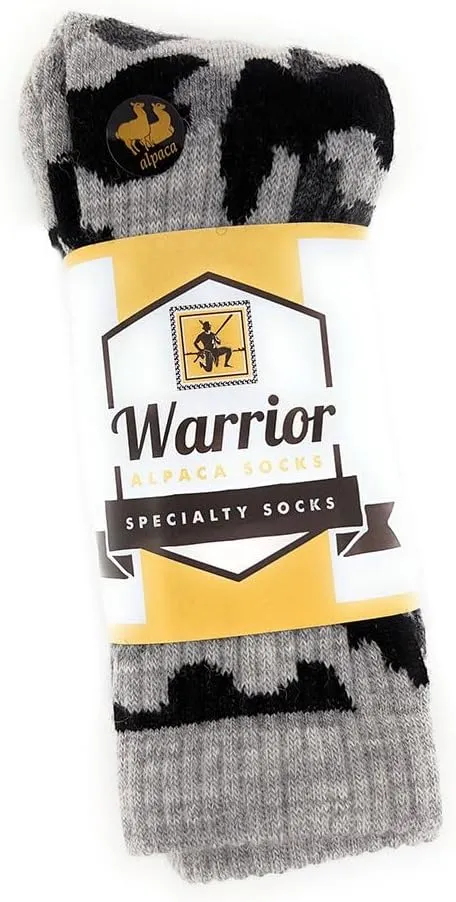 WARRIOR ALPACA SOCKS - Alpaca Wool Heavy-Duty Hunting Camouflage Socks for Men & Women, Terry Lined