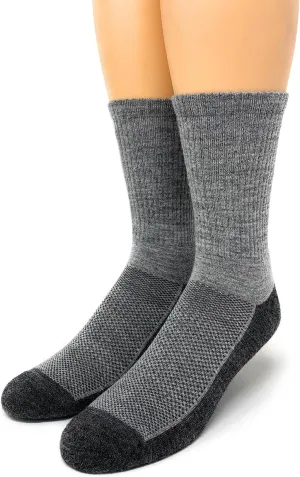 Warrior Alpaca Socks - Unisex High Performance Cross Trainer Athletic Socks (Large, Charcoal/Grey)