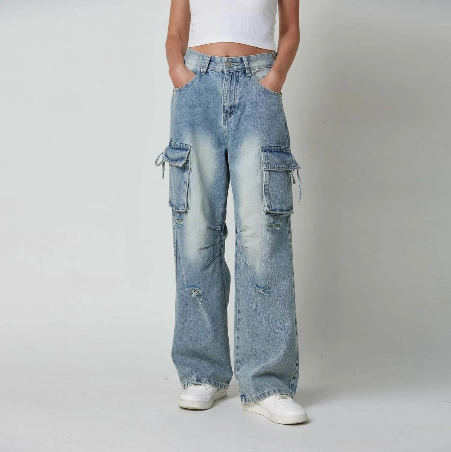 Wide Leg Jeans for Women Baggy Jeans for Woman High Waisted Loose Wide Leg Jean Womens Boyfriend Y2K Pants Trendy