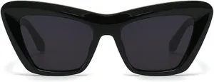 willochra Cat Eye Sunglasses for Women, Oversized Fashion Vintage Square Eyewear Classic Men's Driving Goggles UV Protection