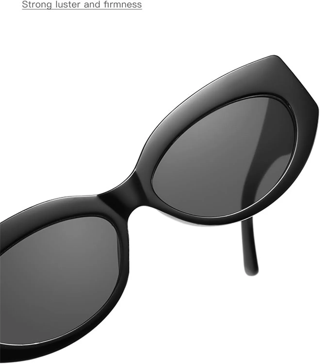willochra Retro Oval Sunglasses for Women 90s Vintage Small Cat Eye Sun Glasses Trendy Narrow Skinny Champagne Shades