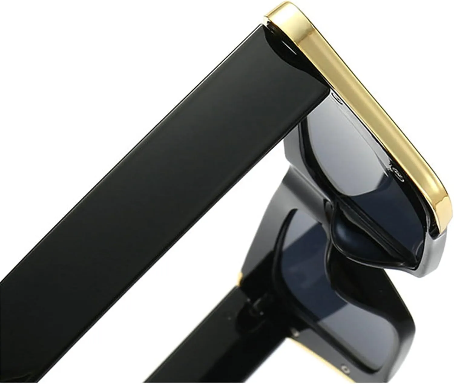 willochra Vintage Gold Side Cat Eye Sunglasses Luxury Glasses Women Big Frame Black Shades For Women Fashion Sun Glasses F27