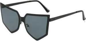 willochra Y2K Oversized Irregular Pentagon Sunglasses Women For Men Luxury Designer Vintage cat eye Sun Glasses punk Shades