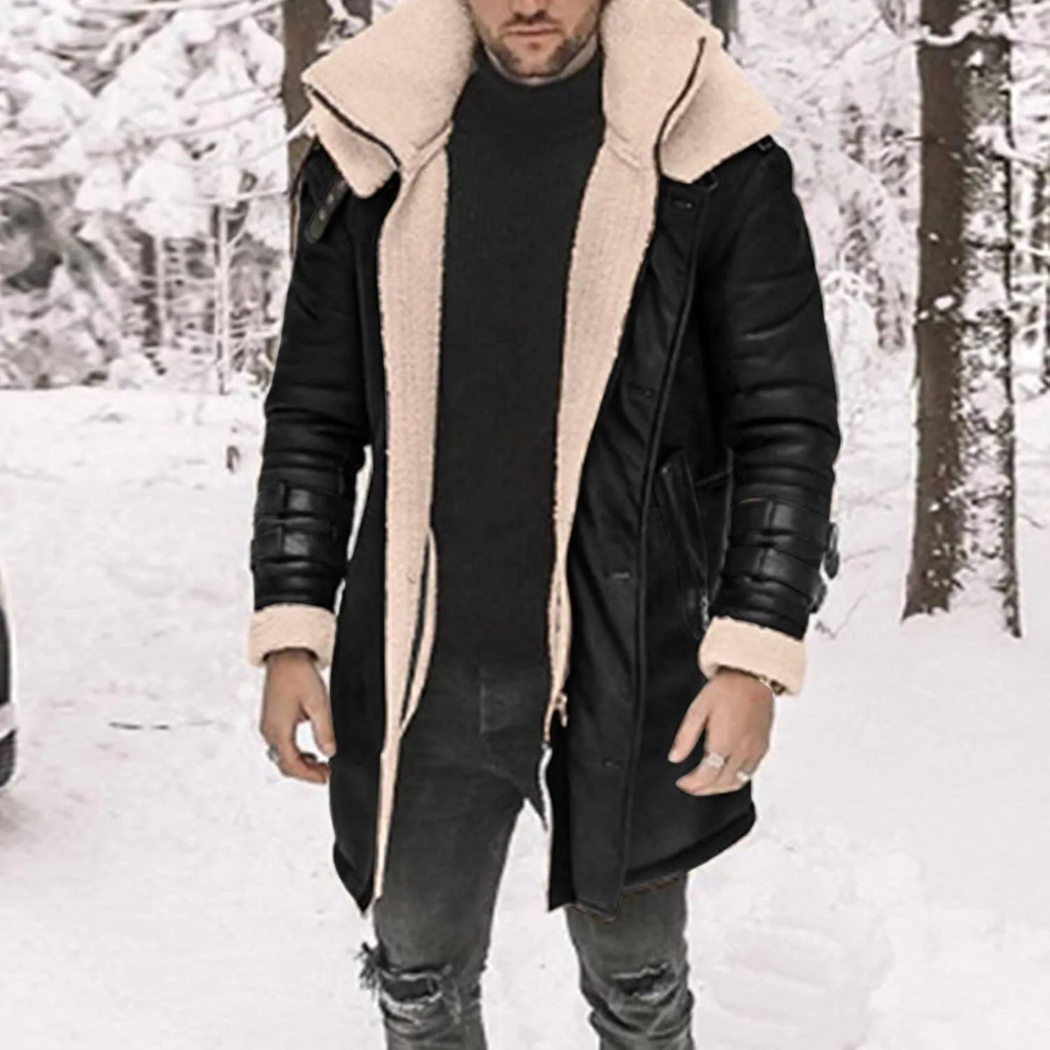 Winter Coats Plus Velvet Thickened Double Pocket Western Cow 3D Printed Hooded Brown Warm Cotton Jacket