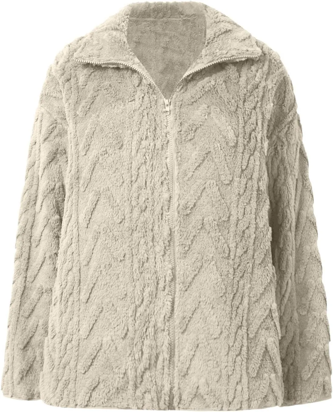 Winter Fleece Jacket for Women Zipper Up Zip Up Stand Collar With Pockets Coats Womens Nylon Vest