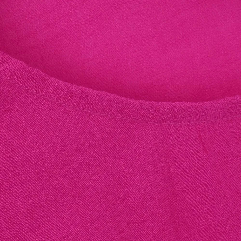 Women Button Shirts Linen Rolled Cuffed Short Sleeve V Neck 2024 Summer Shirts Casual Loose Solid Blouse Tops