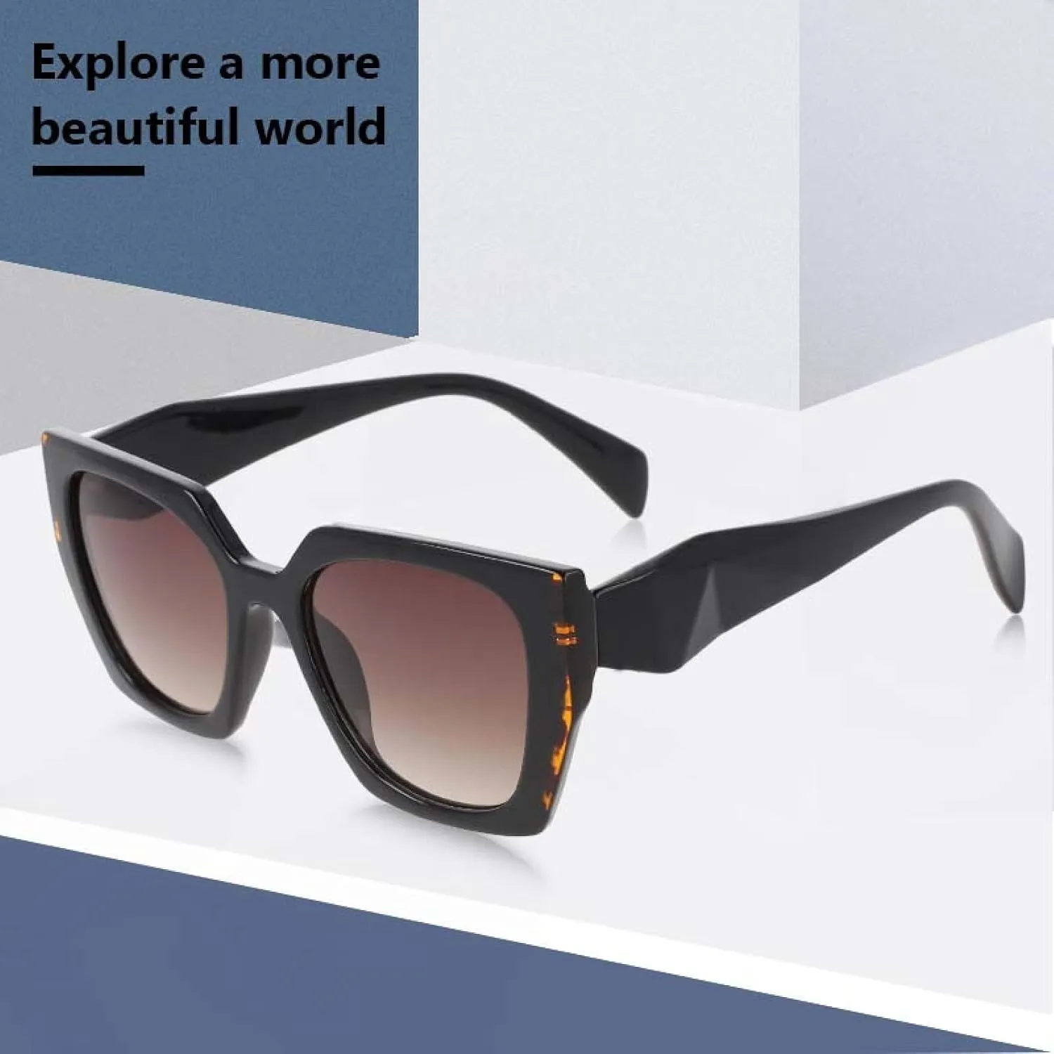 Women Luxury Sunglasses Men Fashion Tea Uv400 Vintage