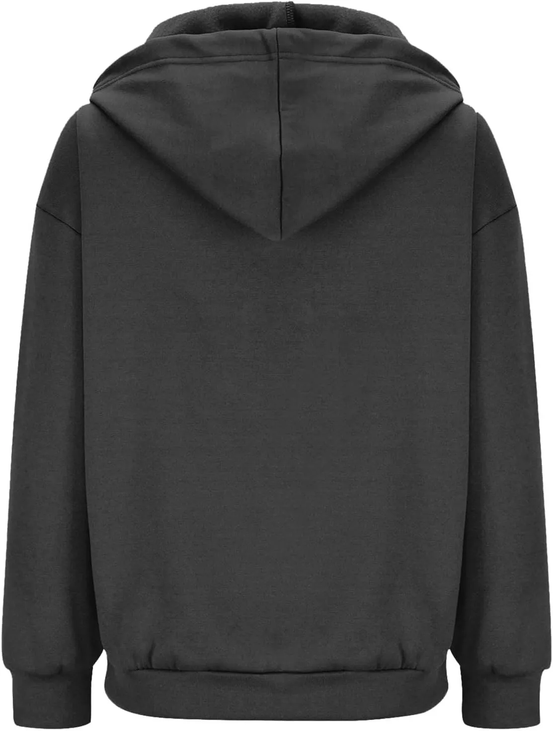 Women Oversized Zip Up Hoodies Sweatshirts 2024 Winter Clothes Teen Girl Fall Coats Casual Drawstring Jackets Pockets