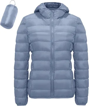 Women Warm Lightweight Hooded Windproof Winter Coat With Recycled Insulation Winter Slim Short Winter Ladies