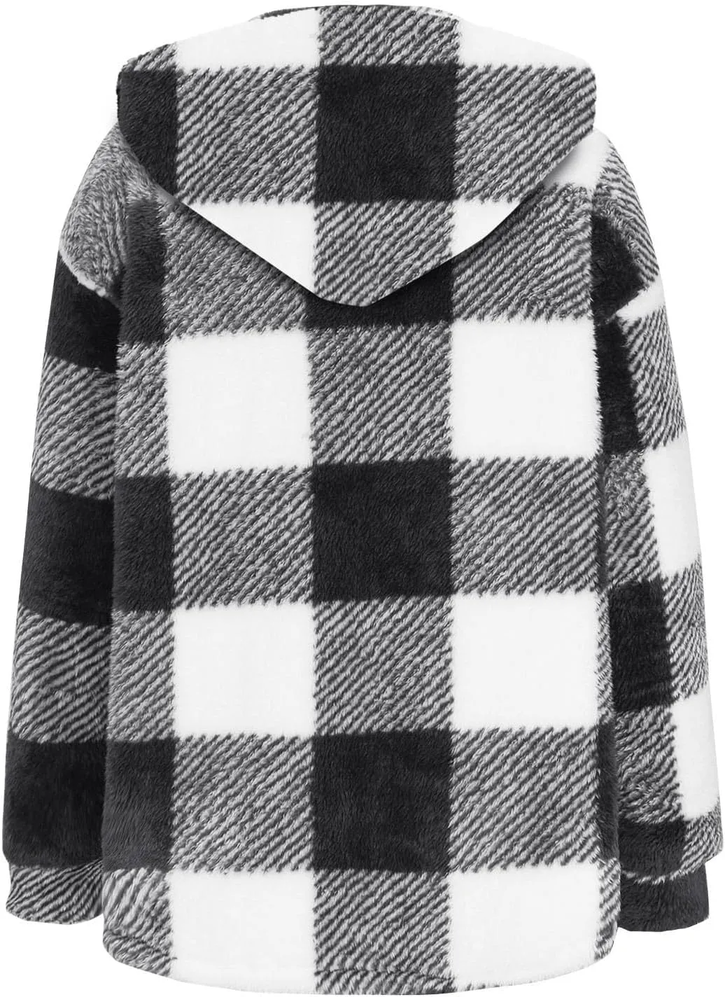 Womens Button Down Hoodies Fleece Lined Coats Soft Comfy Warm Cardigan Sweaters Plus Size Sherpa Jackets Outerwear