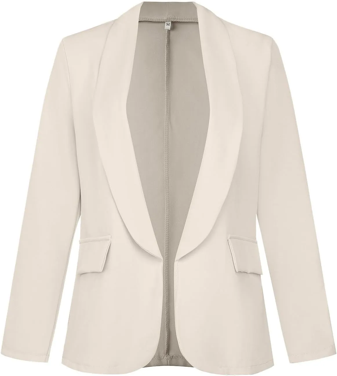 Womens Casual Blazers 2024 Open Front Long Sleeve Work Office Jackets Basic Lapel Collar Blazer Business Outfit