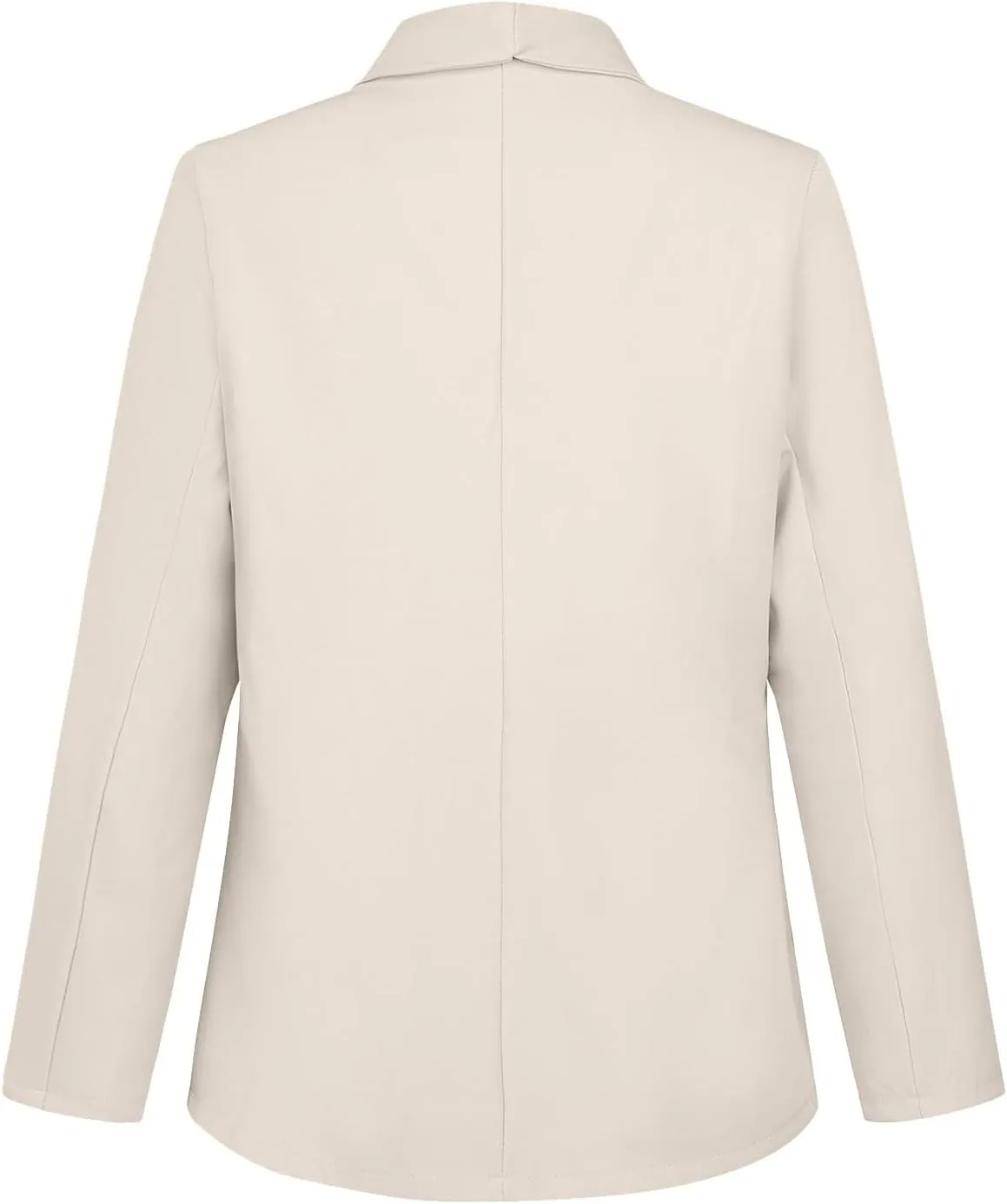 Womens Casual Blazers 2024 Open Front Long Sleeve Work Office Jackets Basic Lapel Collar Blazer Business Outfit