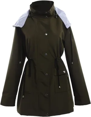 Women's Double Breasted Long Trench Coat 2024 Windproof Classic Lapel Windbreaker Jackets Stylish Loose Overcoat Outerwear