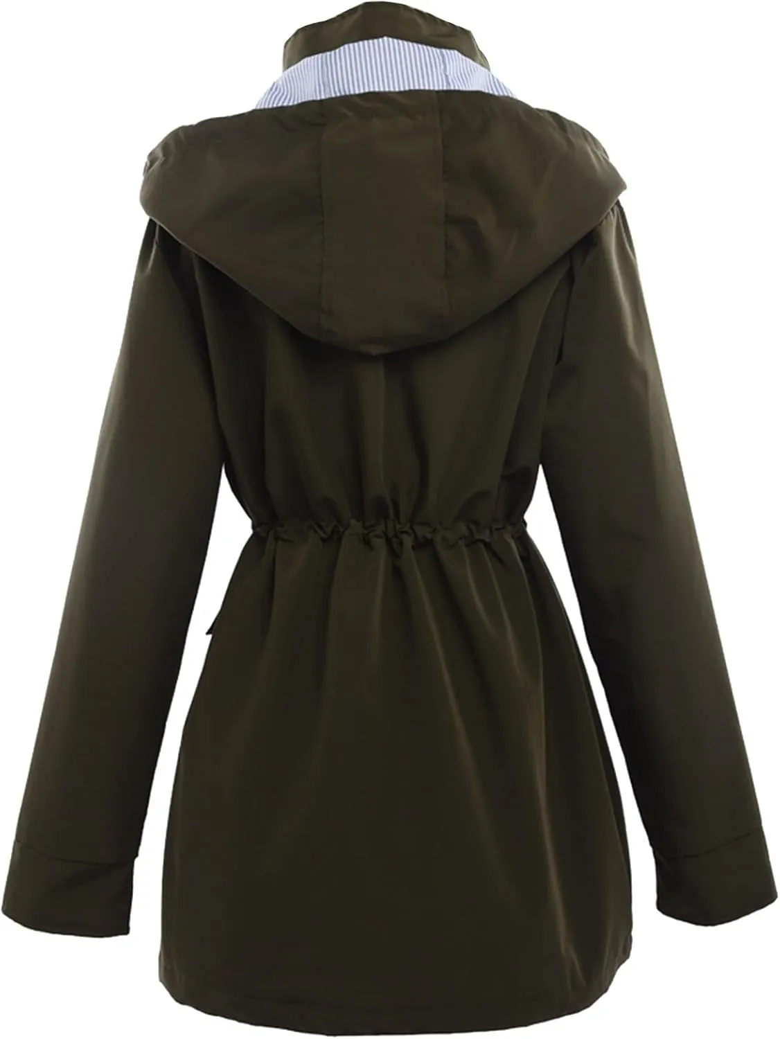 Women's Double Breasted Long Trench Coat 2024 Windproof Classic Lapel Windbreaker Jackets Stylish Loose Overcoat Outerwear