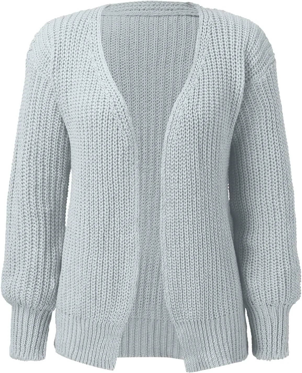 Women's Long Sleeve Open Front Casual Lightweight Soft Knit Cardigan Sweater Outerwear Medium Coat
