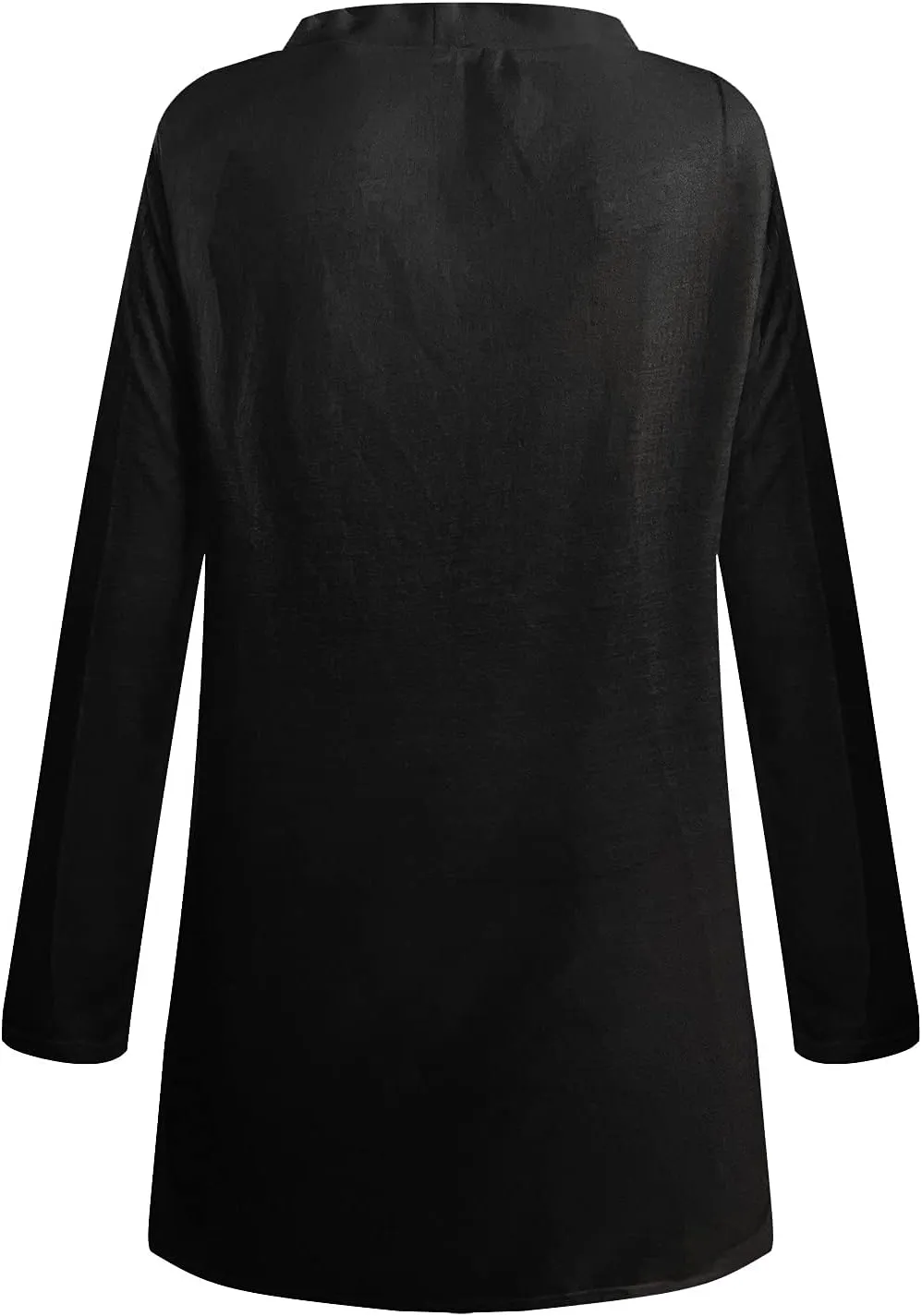 Womens Open Front Lightweight Cardigan Long Sleeve Button Down Loose Outwear Soft Drape Open Front Fall Clothes S-2XL