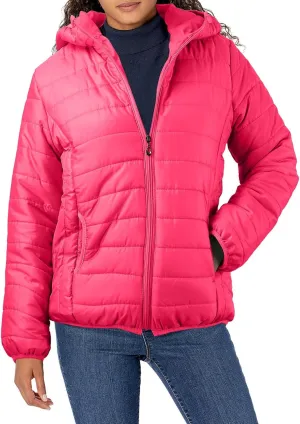 Womens Temperament Thicken Winter Puffer Coats Hooded Pocket Zipper Daily Outdoor Down Coat Casual Warm Fitted Overcoat