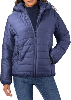 Womens Temperament Thicken Winter Puffer Coats Hooded Pocket Zipper Daily Outdoor Down Coat Casual Warm Fitted Overcoat