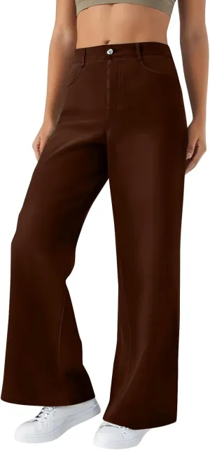 Women's Wide Leg Jeans Womens Jeans High Waisted Denim Pants for Women with Pockets Trendy Casual