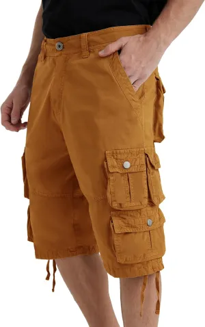 YGREYG Mens Cargo Shorts Long Capri Below The Knee Shorts 3/4 Relaxed Fit Long Shorts with Pockets