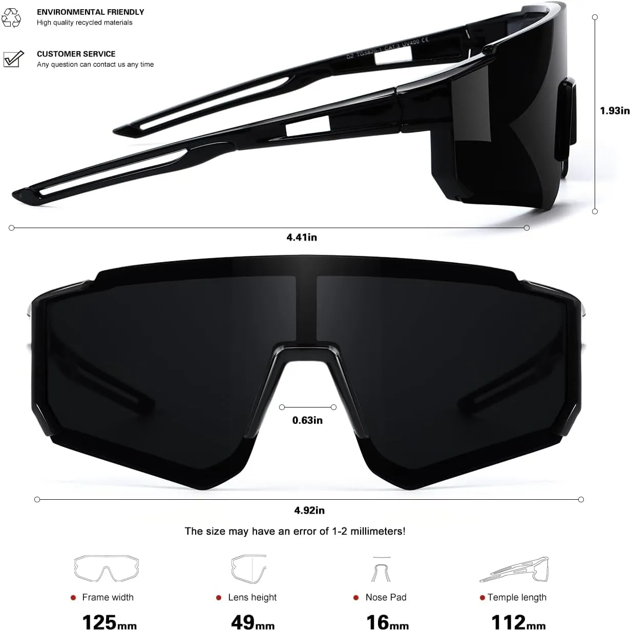 Youth Baseball Sunglasses for Boys Girls Age 6-12 Softball Cycling Sports Sunglasses for Kids Lightweight Frame