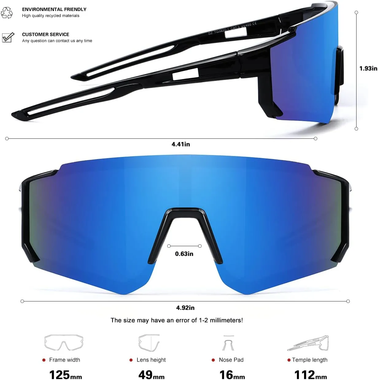 Youth Baseball Sunglasses for Boys Girls Age 6-12 Softball Cycling Sports Sunglasses for Kids Lightweight Frame