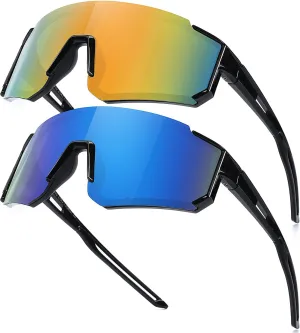 Youth Baseball Sunglasses for Boys Girls Age 6-12 Softball Cycling Sports Sunglasses for Kids Lightweight Frame