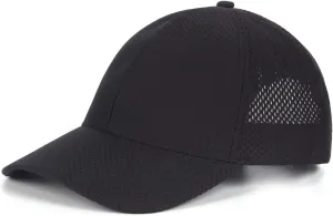 Zylioo Extra Large Mesh Baseball Cap,Big Stretch Fit Sports Caps,Structured Running Hat for Big Heads 21.5"-24.5"