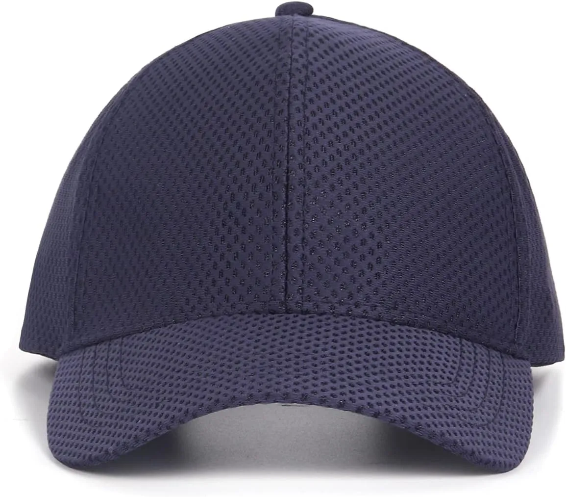 Zylioo Extra Large Mesh Baseball Cap,Big Stretch Fit Sports Caps,Structured Running Hat for Big Heads 21.5"-24.5"