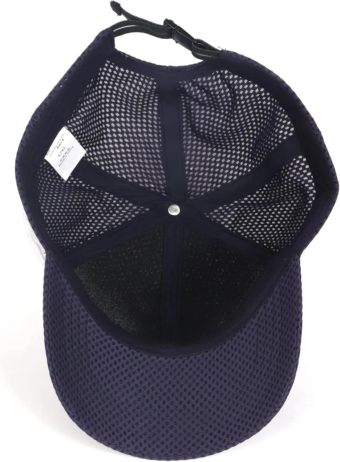 Zylioo Extra Large Mesh Baseball Cap,Big Stretch Fit Sports Caps,Structured Running Hat for Big Heads 21.5"-24.5"